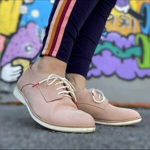 Rollie Nation pink genuine leather Derby 
shoe size W41; Great condition!